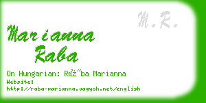 marianna raba business card